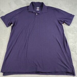 St John's Bay Polo Shirt Men 2XLT Navy Big And Tall Activity Golf Stretch Outsid